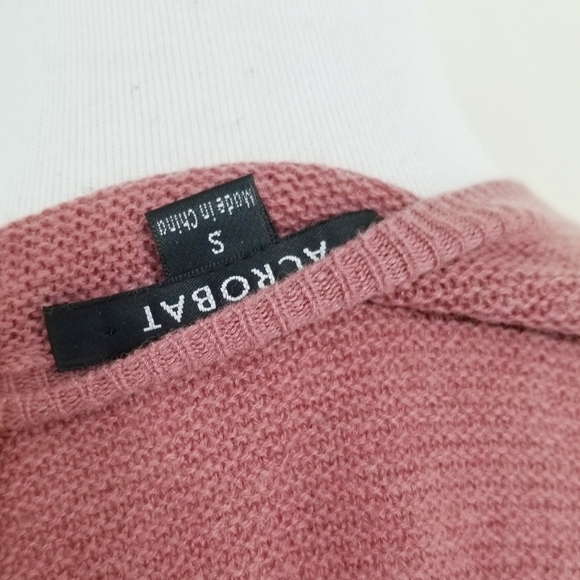 Acrobat asymmetric wool sweater rosewood pink - Picture 6 of 6